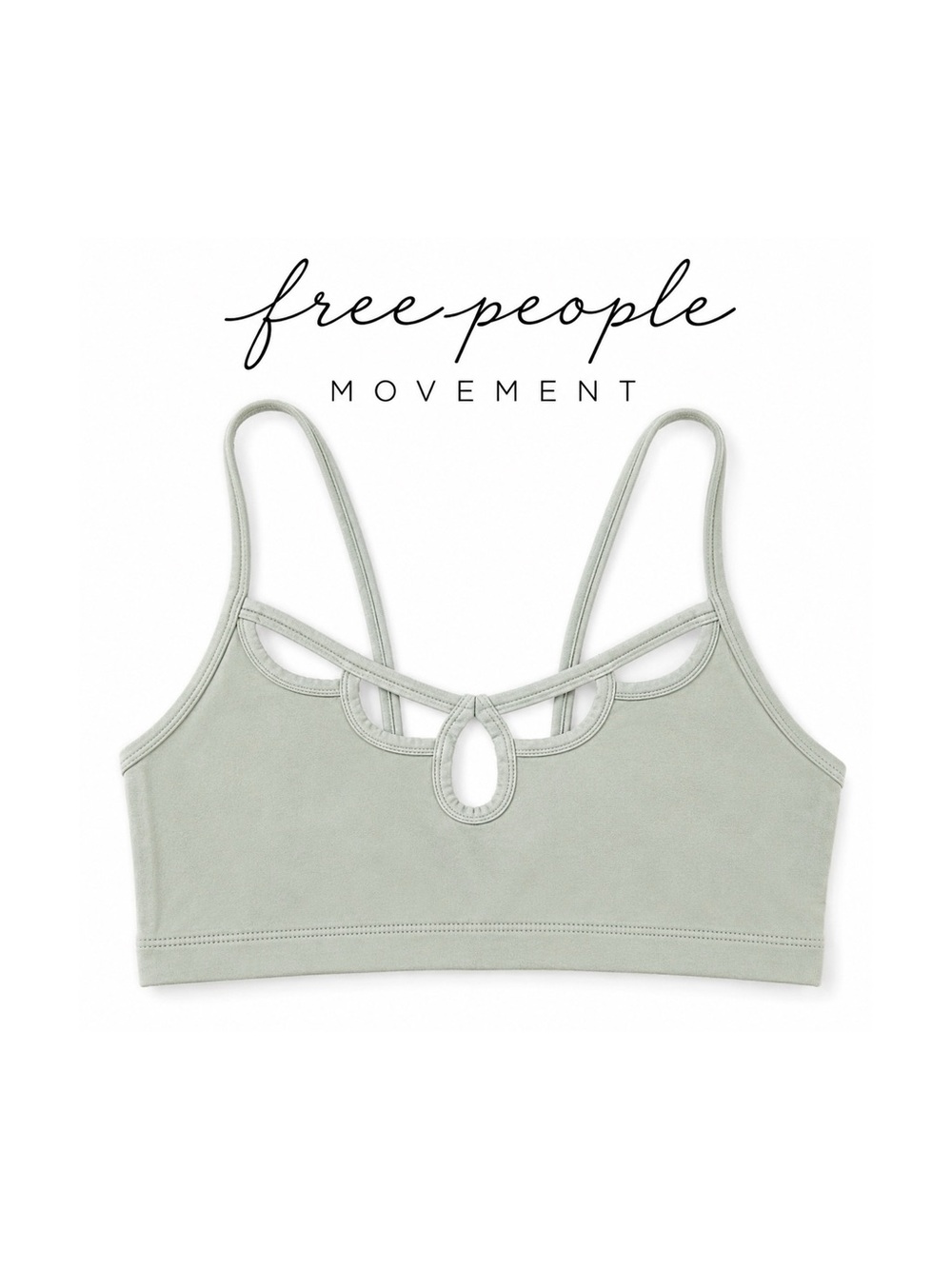 Free People Movement Soft Green Sports Bra NWT Size Small